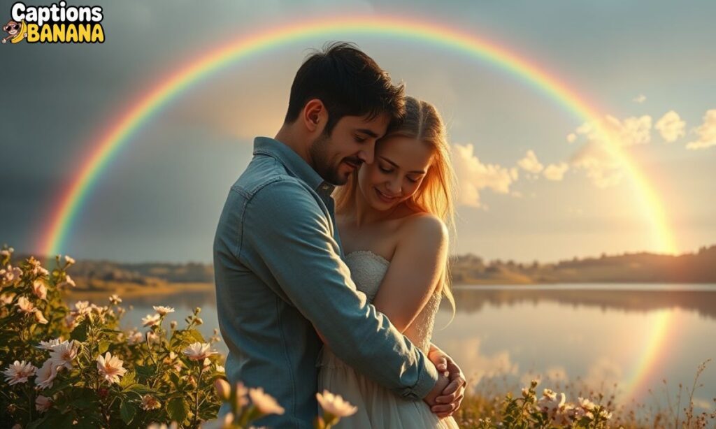 Romantic Rainbow Captions For Instagram