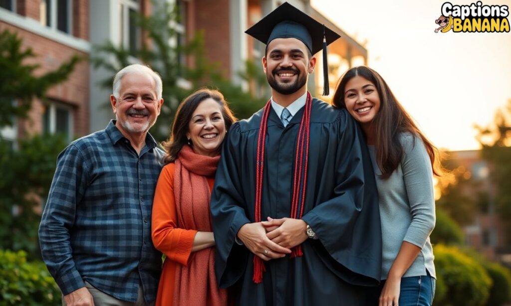 College Graduation Captions for Parents and Family