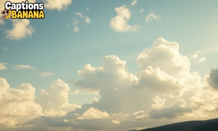 Inspirational Clouds Captions For Instagram – Aesthetic, Dreamy & Uplifting