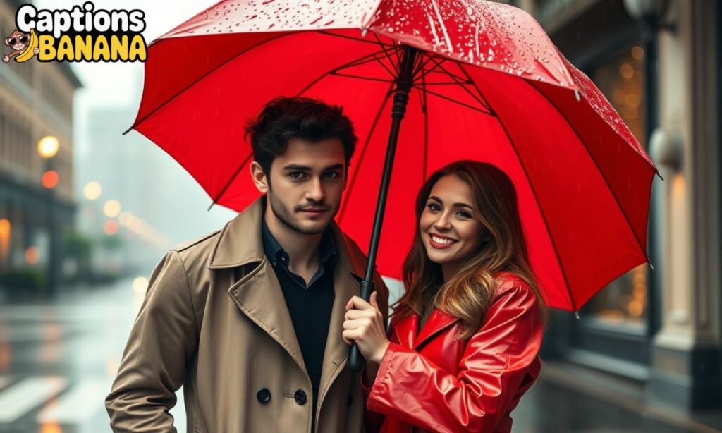 Rainy Day Captions for Couples