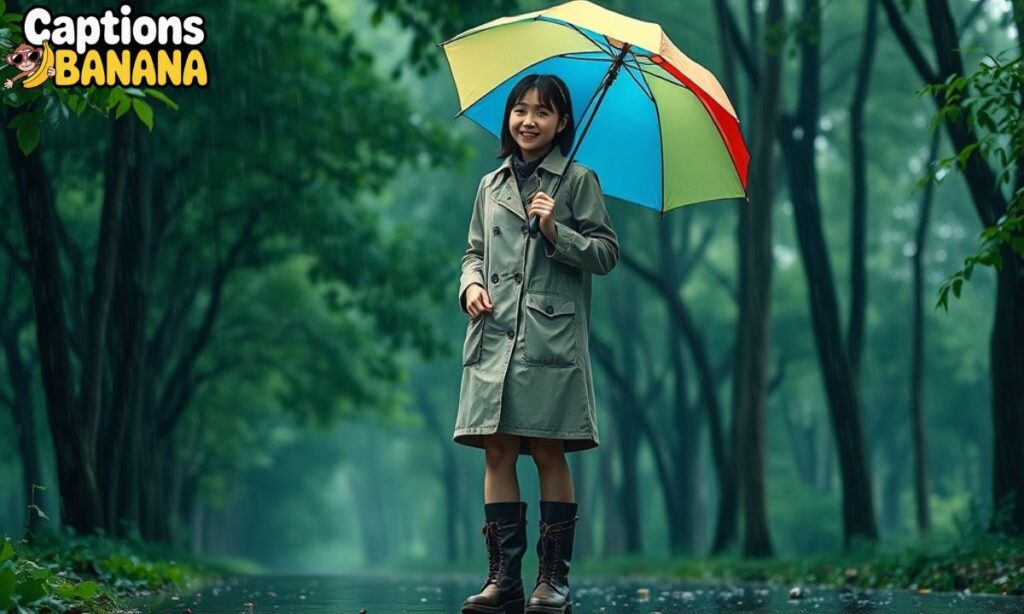 Rainy day captions for nature lovers