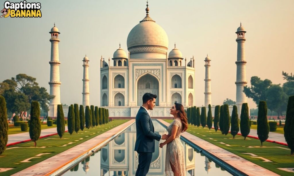 Taj Mahal Instagram Captions for Couples