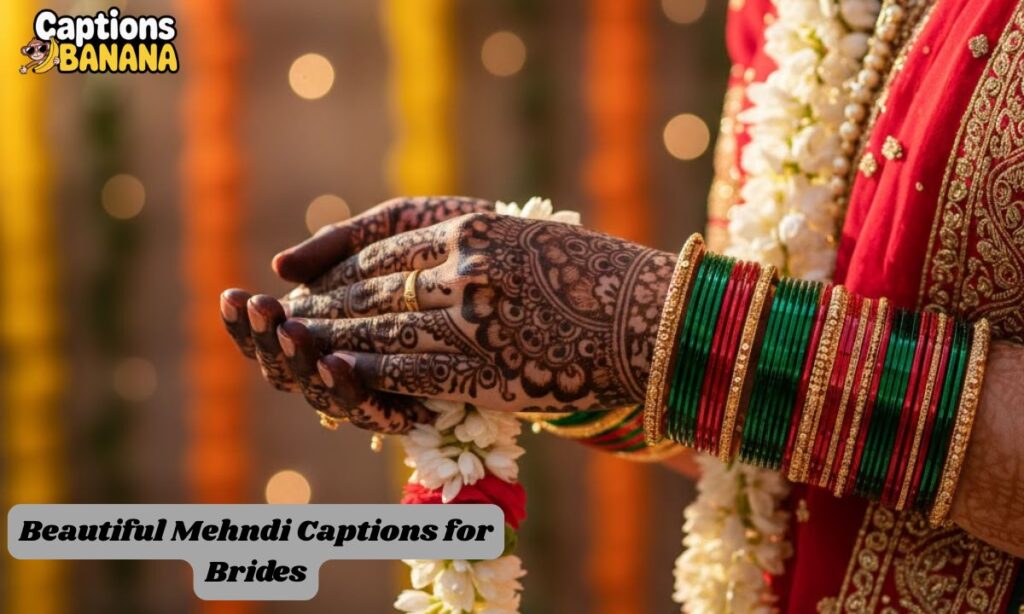 Beautiful Mehndi Captions for Brides