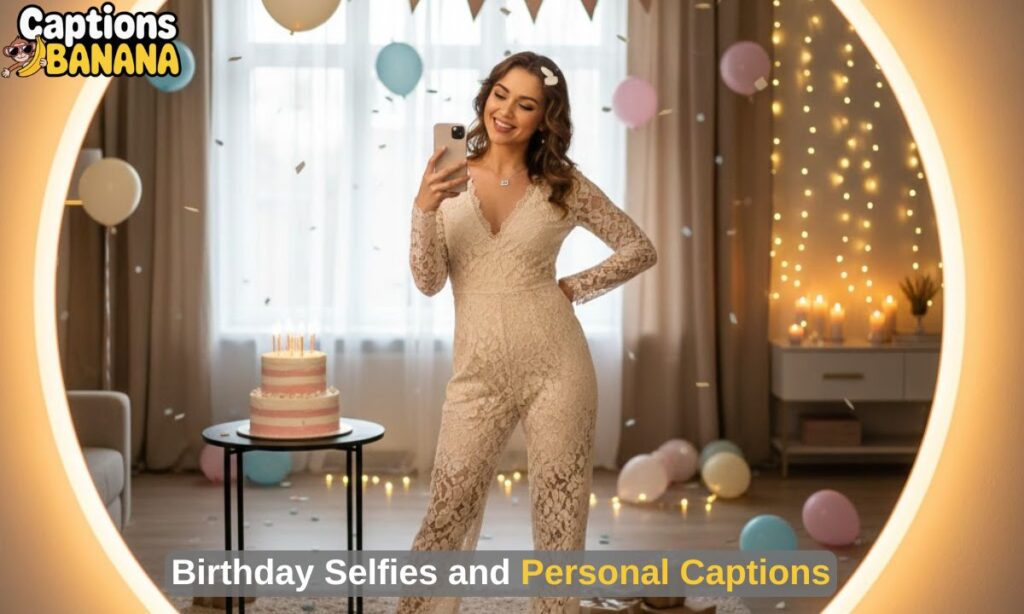 Birthday Selfies and Personal Captions