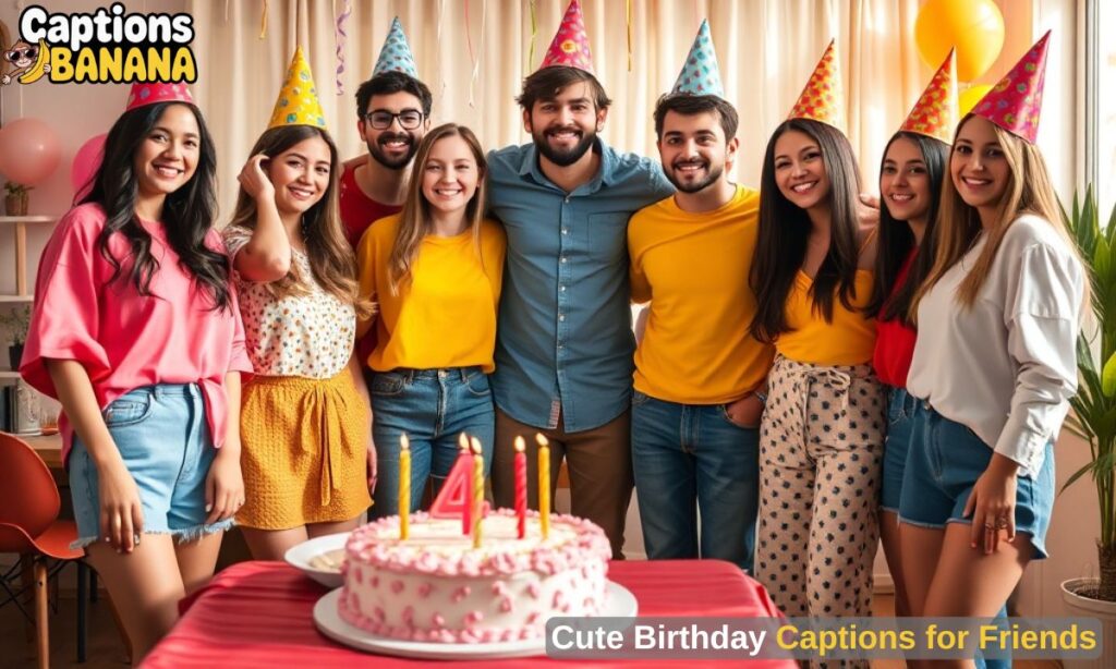 Cute Birthday Captions for Friends