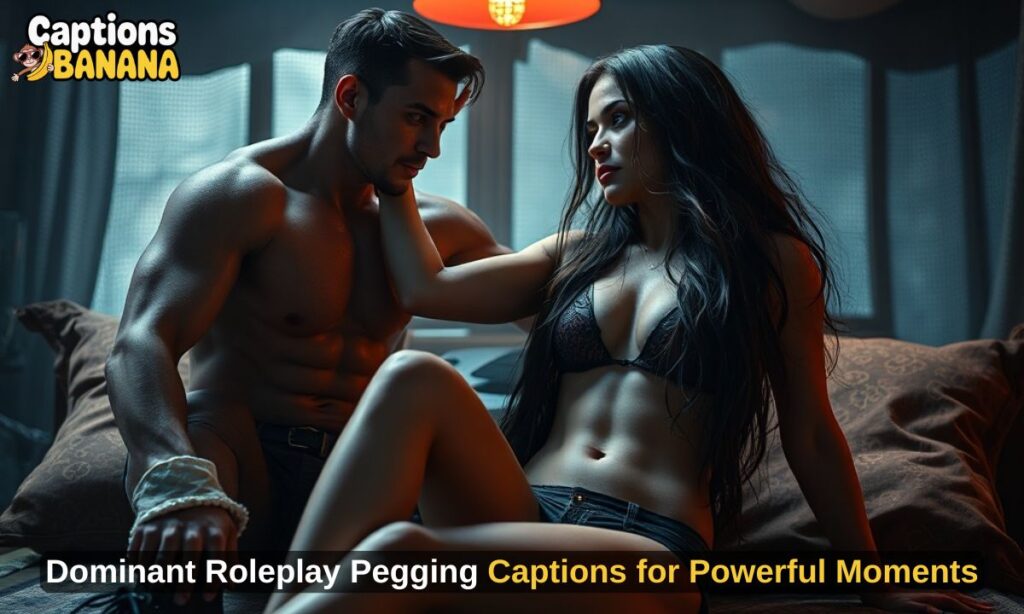Dominant Roleplay Pegging Captions for Powerful Moments