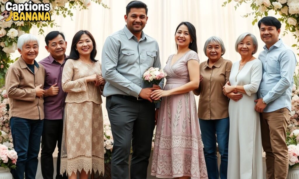 Engagement Captions for Photos With Family