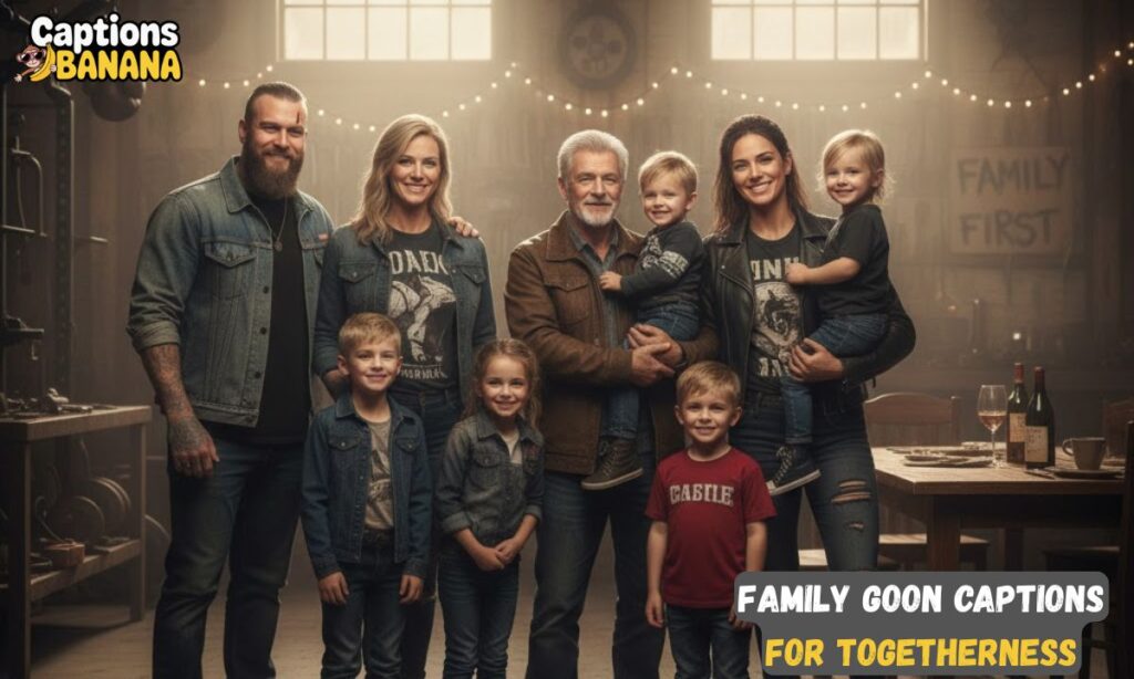 Family Goon Captions for Togetherness