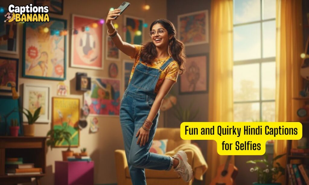 Fun and Quirky Hindi Captions for Selfies