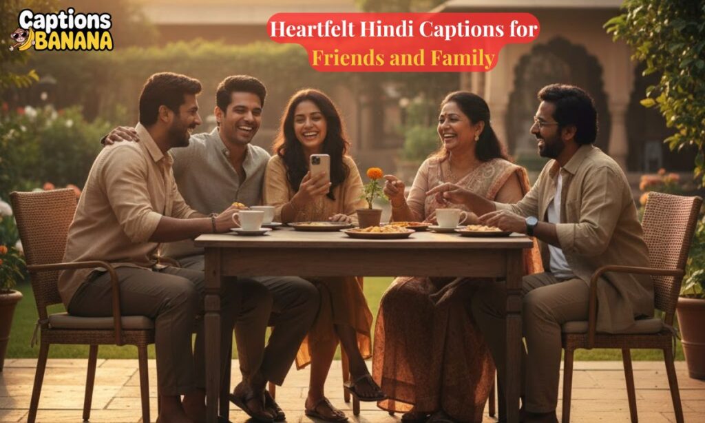 Heartfelt Hindi Captions for Friends and Family