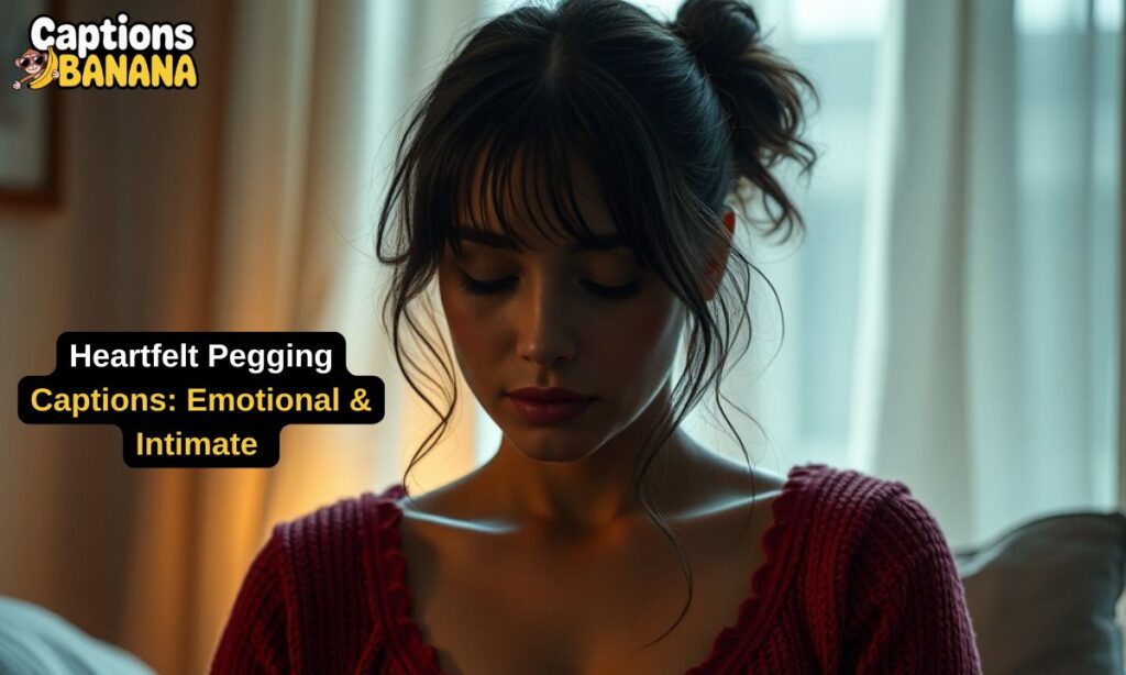 Heartfelt Pegging Captions Emotional & Intimate