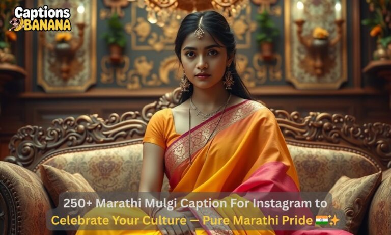 Marathi Mulgi Caption For Instagram