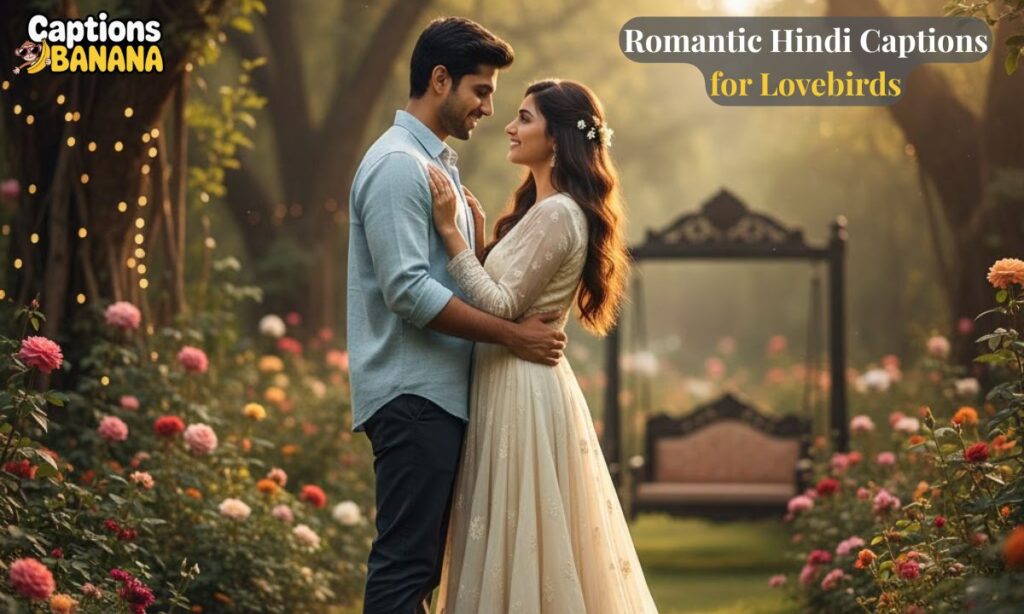Romantic Hindi Captions for Lovebirds