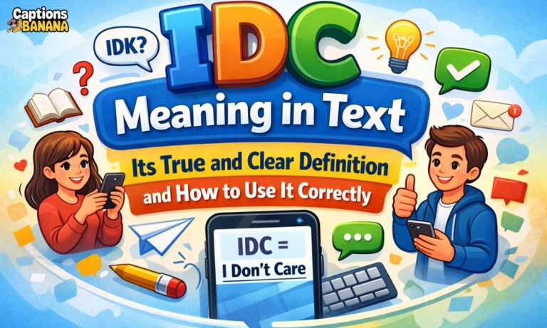 IDC Meaning in Text