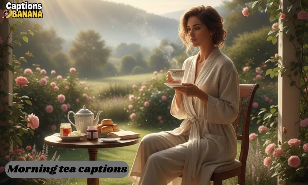 Morning tea captions