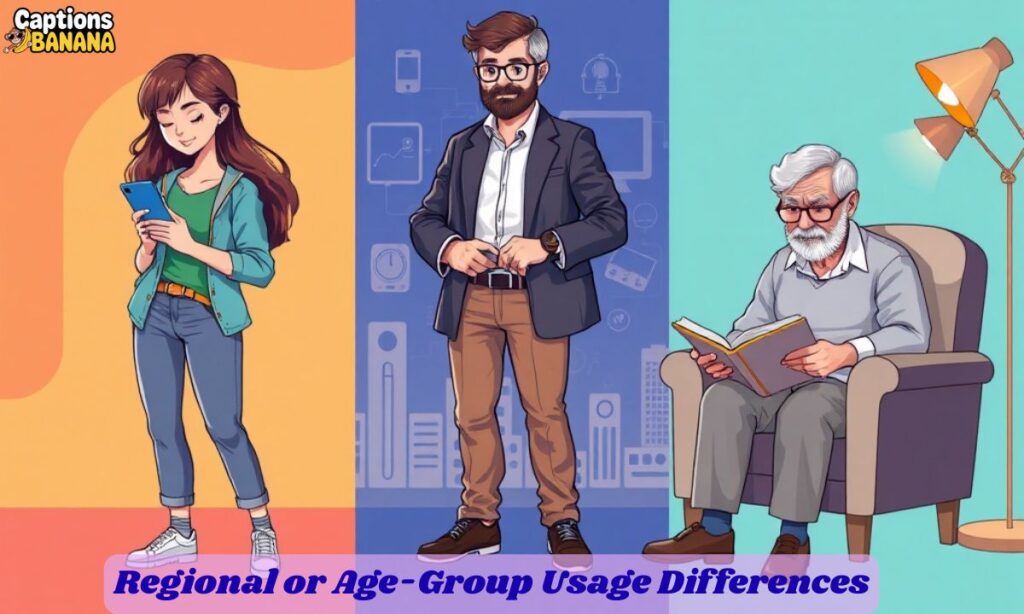 Regional or Age-Group Usage Differences