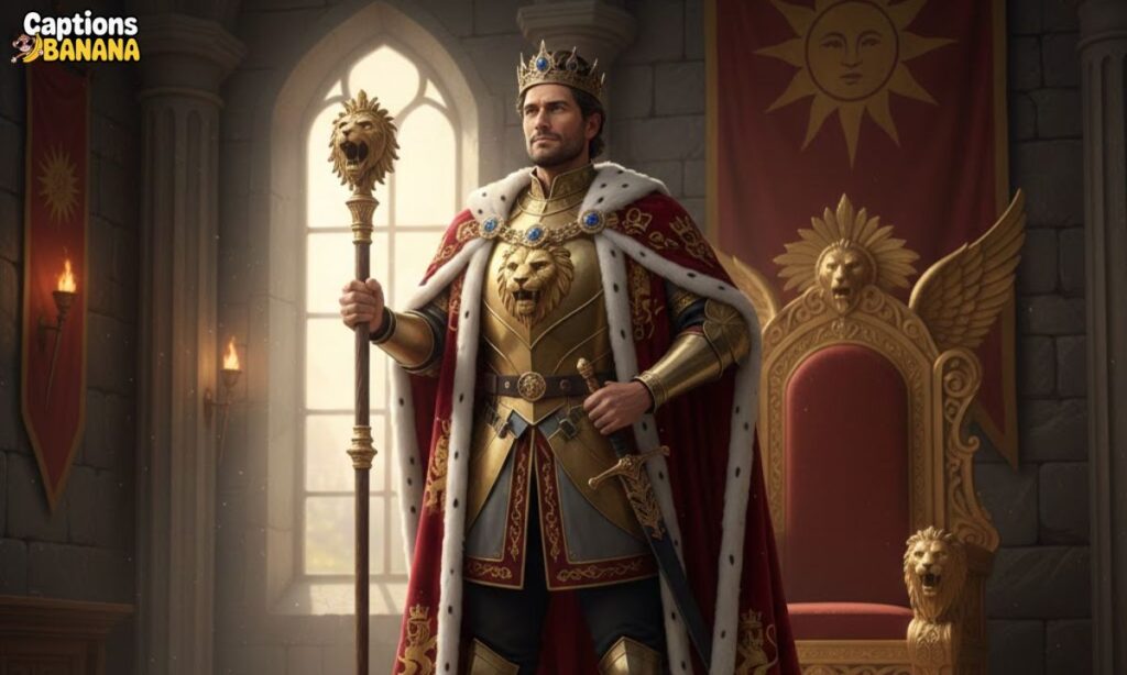 Royal King Attitude Captions