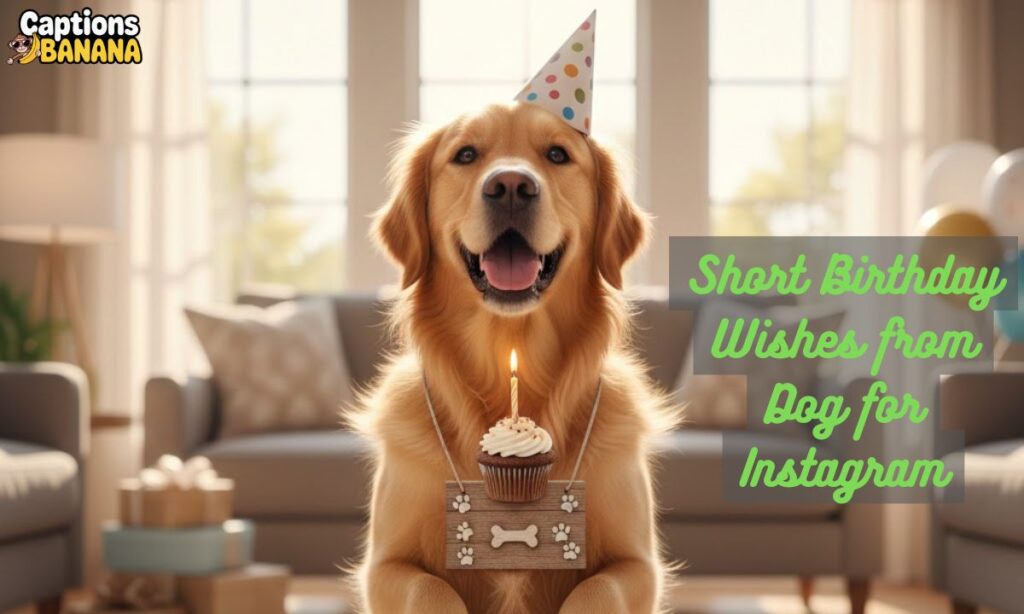 Short Birthday Wishes from Dog for Instagram