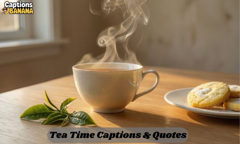 Tea Time Captions & Quotes