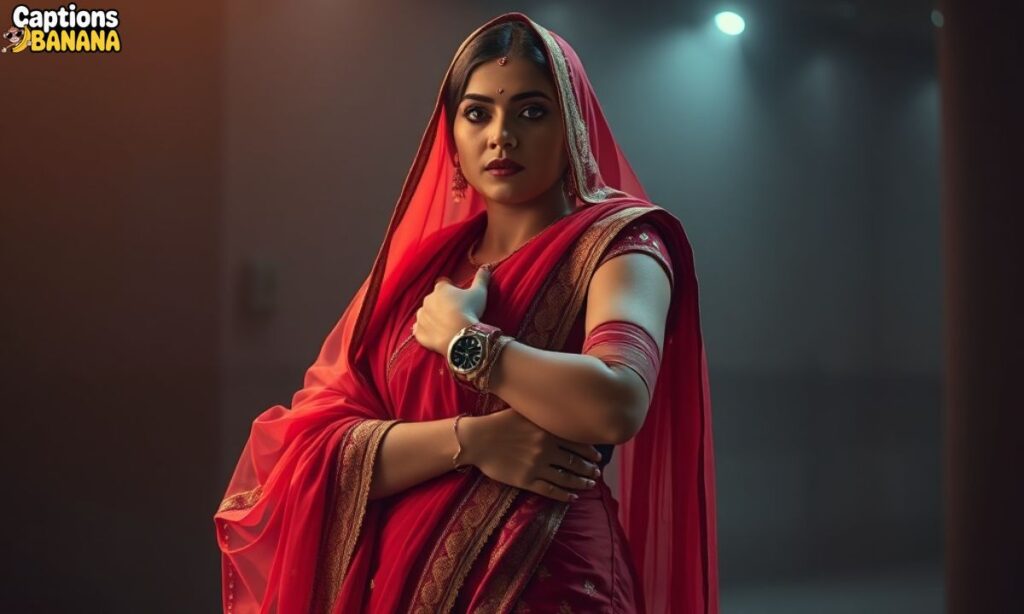 Dupatta Stuck In Watch Caption For Instagram