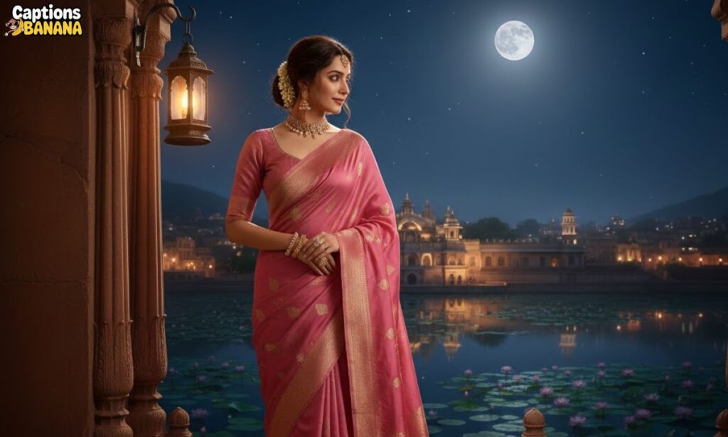 Romantic Saree Captions in the Hindi Language