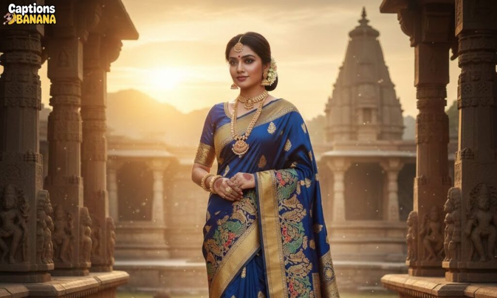 Traditional Saree Captions in Hindi